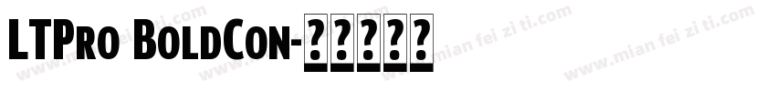 LTPro BoldCon字体转换